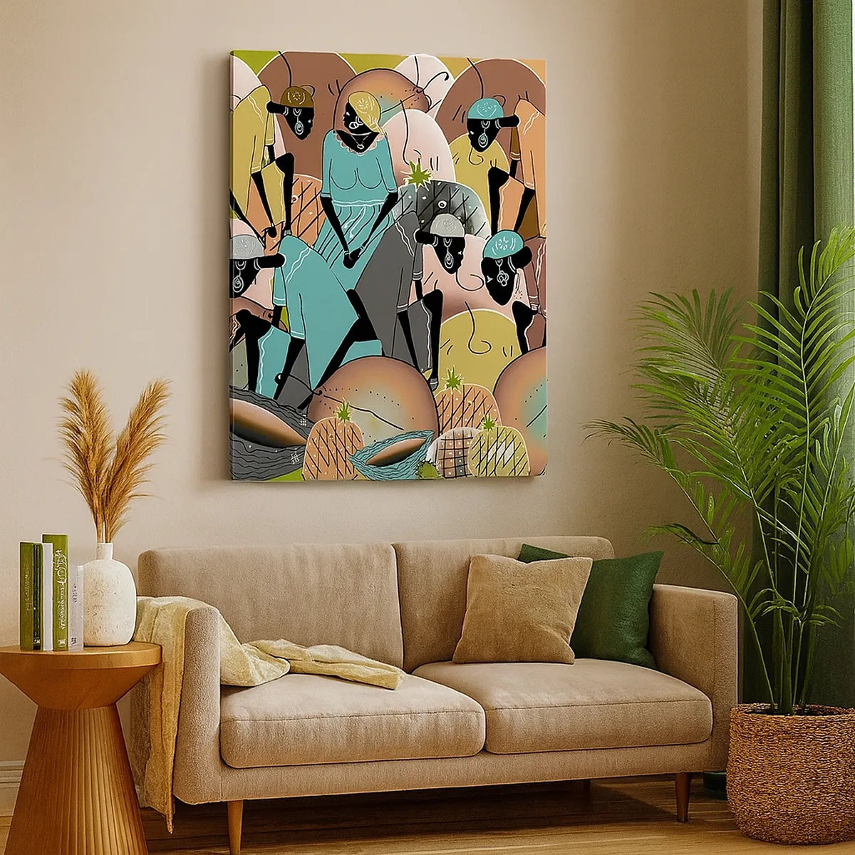 Schilderen op canvas - Er komt een geweldige vakantie aan - 50x70 cm