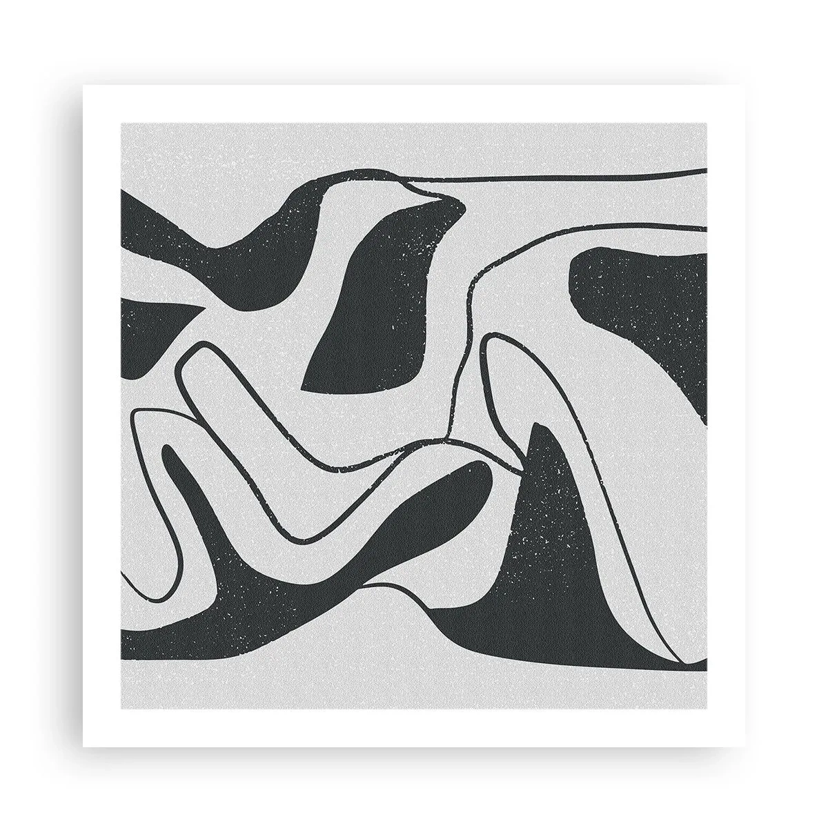 Poster - Abstract doolhofplezier - 60x60 cm