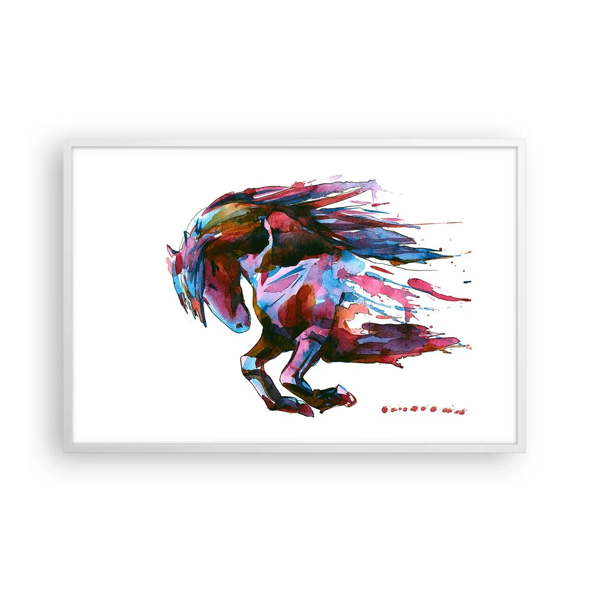 Poster in een witte lijst - In vervoering - 91x61 cm