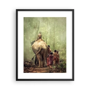 Poster in een zwarte lijst - Nieuw Jungle Boek - 40x50 cm
