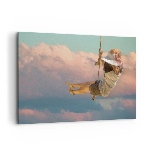 Schilderen op canvas - Plezier in de wolken - 120x80 cm