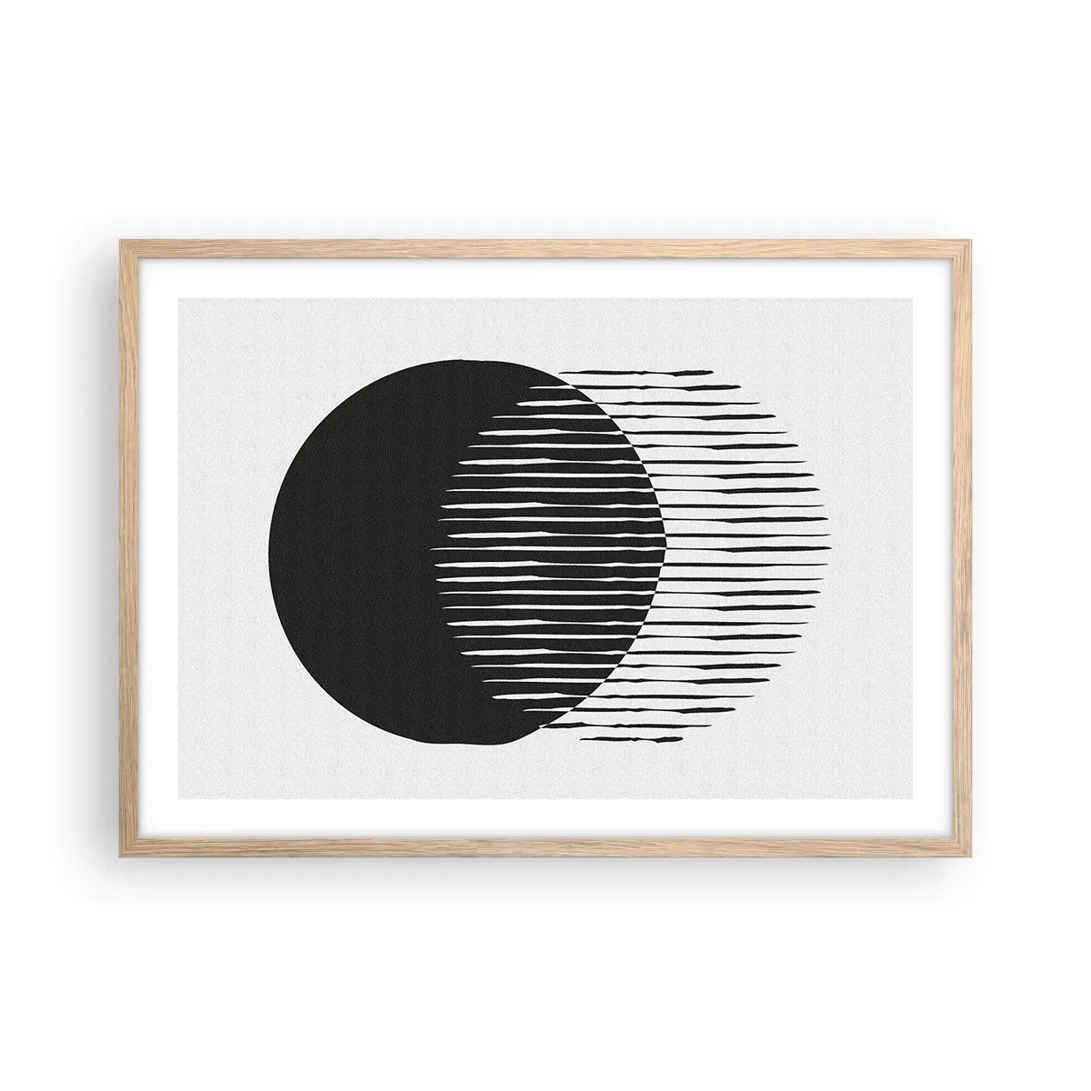 Een poster in een licht eiken lijst - Zijn alter ego - 70x50 cm