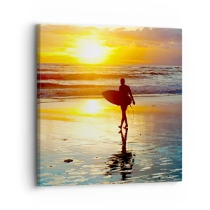 Schilderen op canvas - De terugkeer van de krijger - 30x30 cm