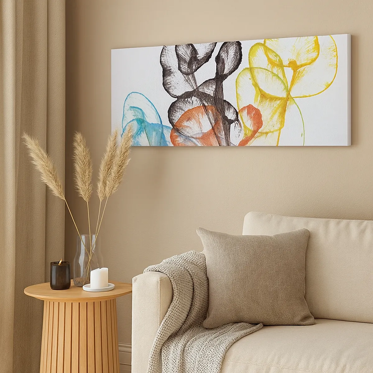 Schilderen op canvas - Bloemen met een ziel - 30x30 cm