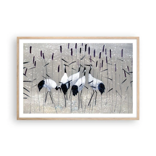 Een poster in een licht eiken lijst - Onder hun eigen - 91x61 cm