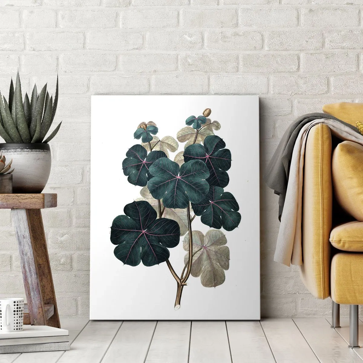 Schilderen op canvas - Uit het oude herbarium - 80x120 cm