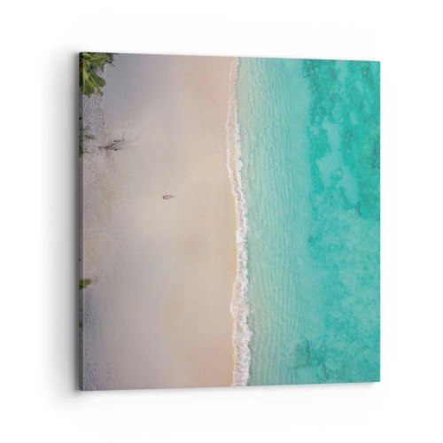 Schilderen op canvas - Paradijsstrand - 70x70 cm