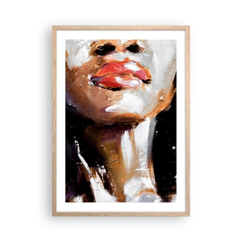 Een poster in een licht eiken lijst - Trots zonder vooroordelen - 50x70 cm