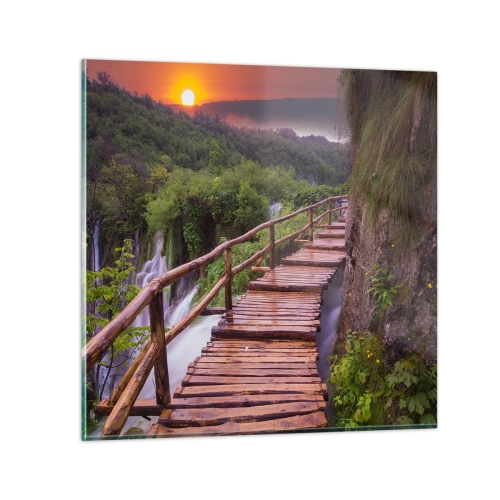 Schilderen op glas - Ongelooflijke schoonheid - 60x60 cm