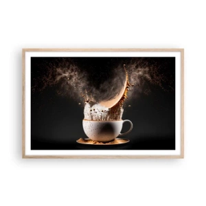 Een poster in een licht eiken lijst - Een explosie van smaak - 91x61 cm