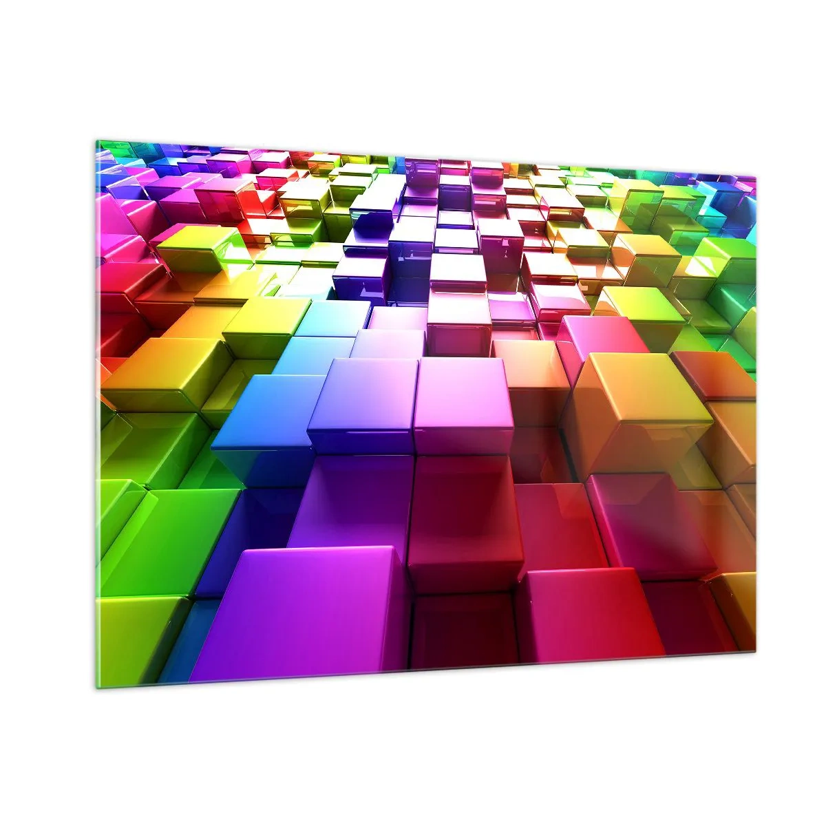 Schilderen op glas - Op-art samen in een team - 100x70 cm