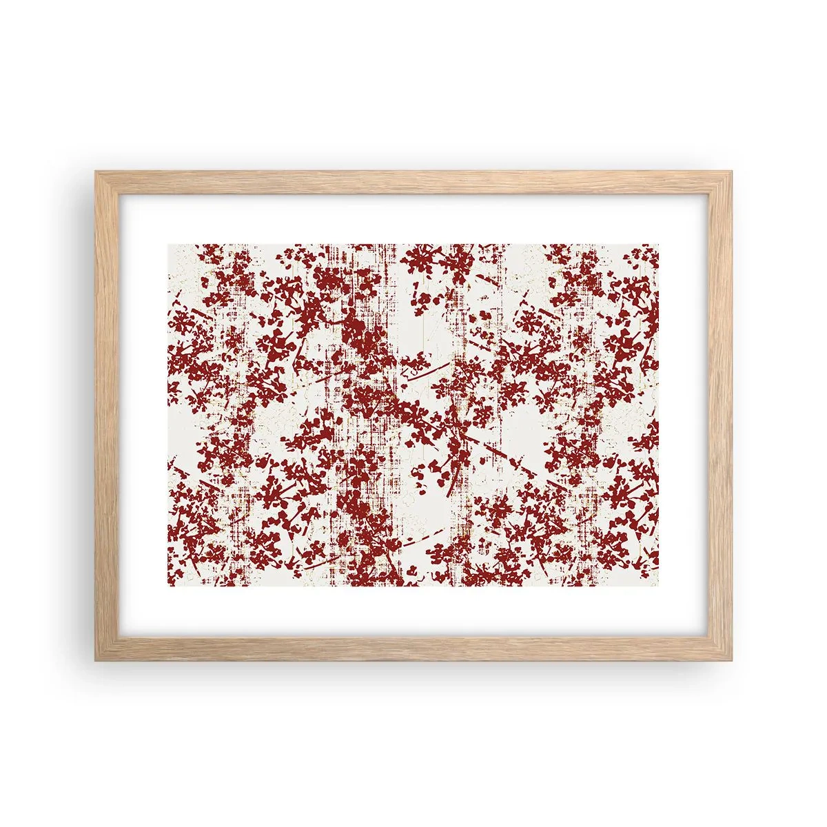 Een poster in een licht eiken lijst - Zoals oud calico - 40x30 cm