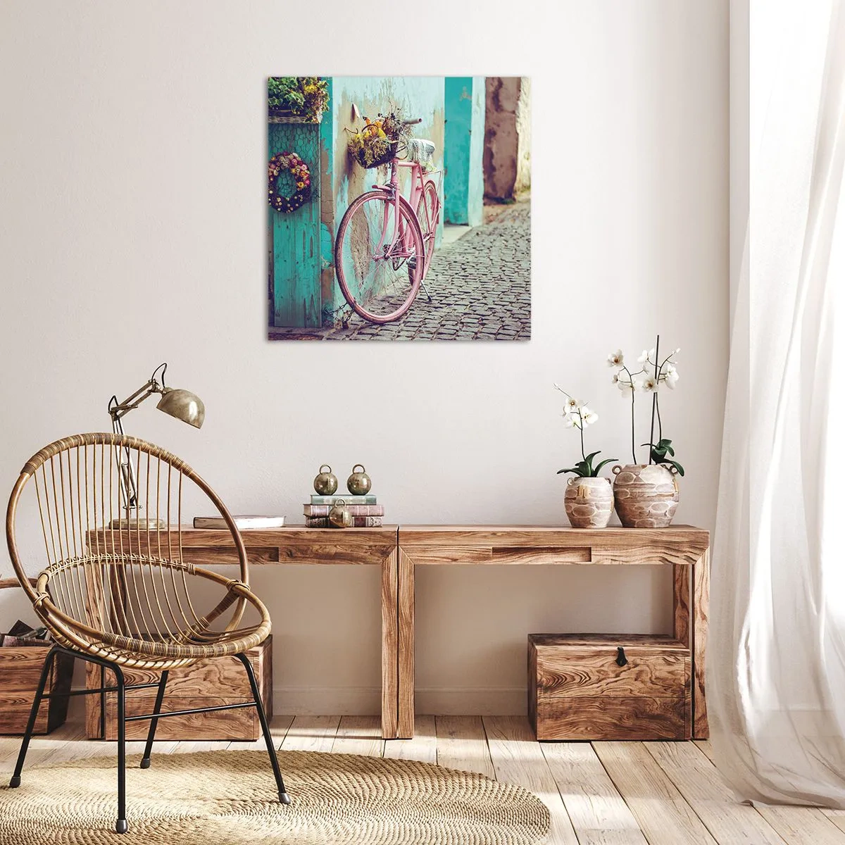 Schilderen op canvas - Ben zo terug - 50x50 cm