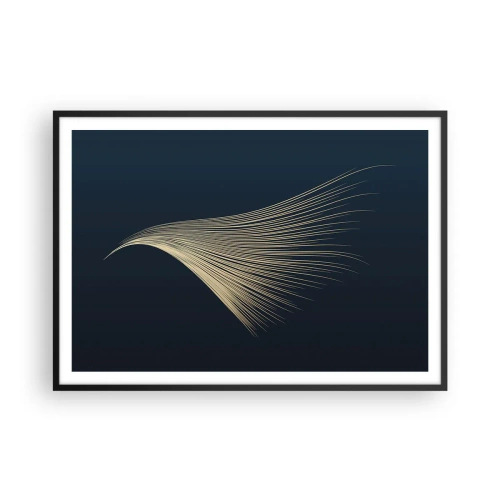 Poster in een zwarte lijst - Als het haar van een engel - 100x70 cm