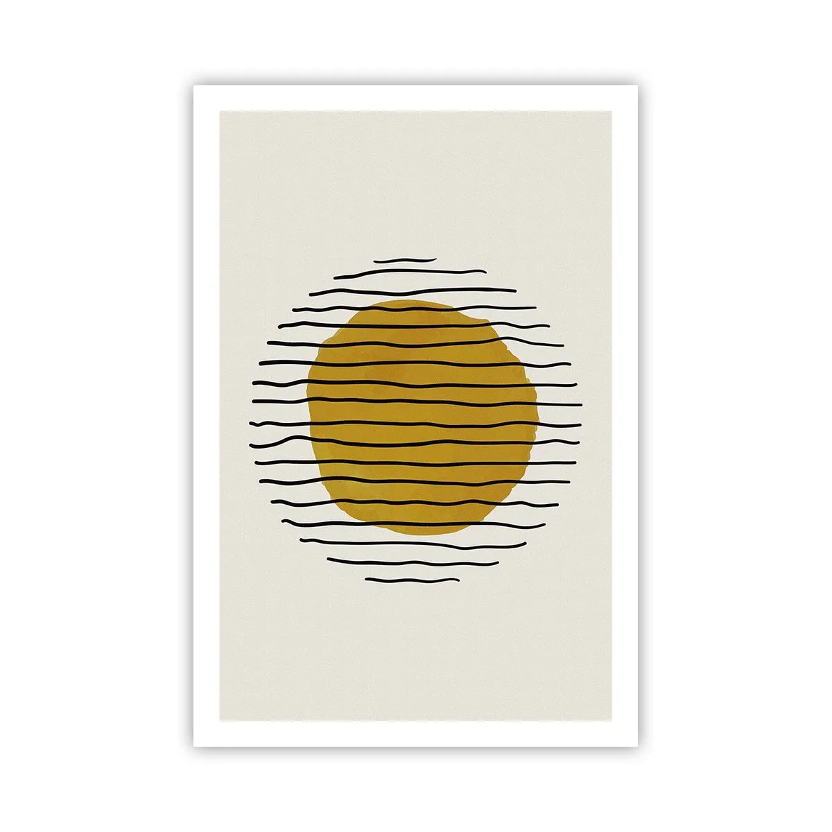 Poster - Abstractie trillend van warmte - 61x91 cm