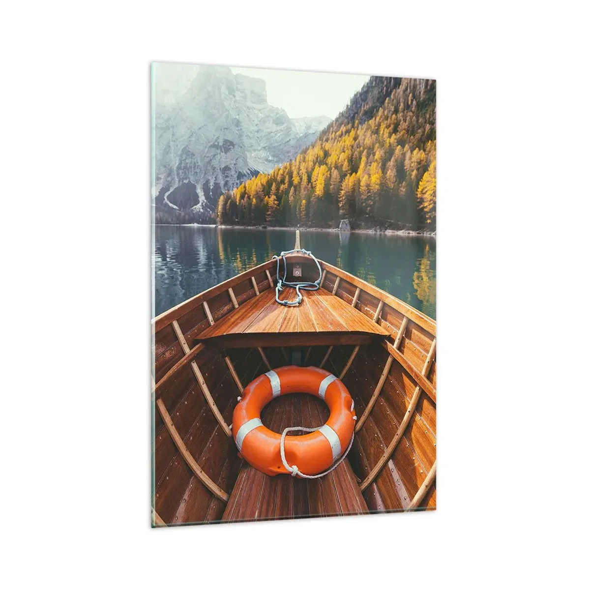 Schilderen op glas - Bergtocht - 80x120 cm