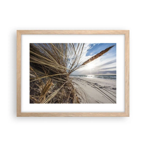 Een poster in een licht eiken lijst - Een ontmoeting van de elementen - 40x30 cm