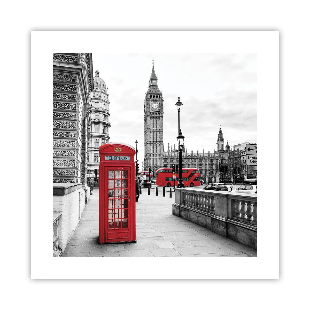 Poster - Londen, zonder twijfel - 40x40 cm