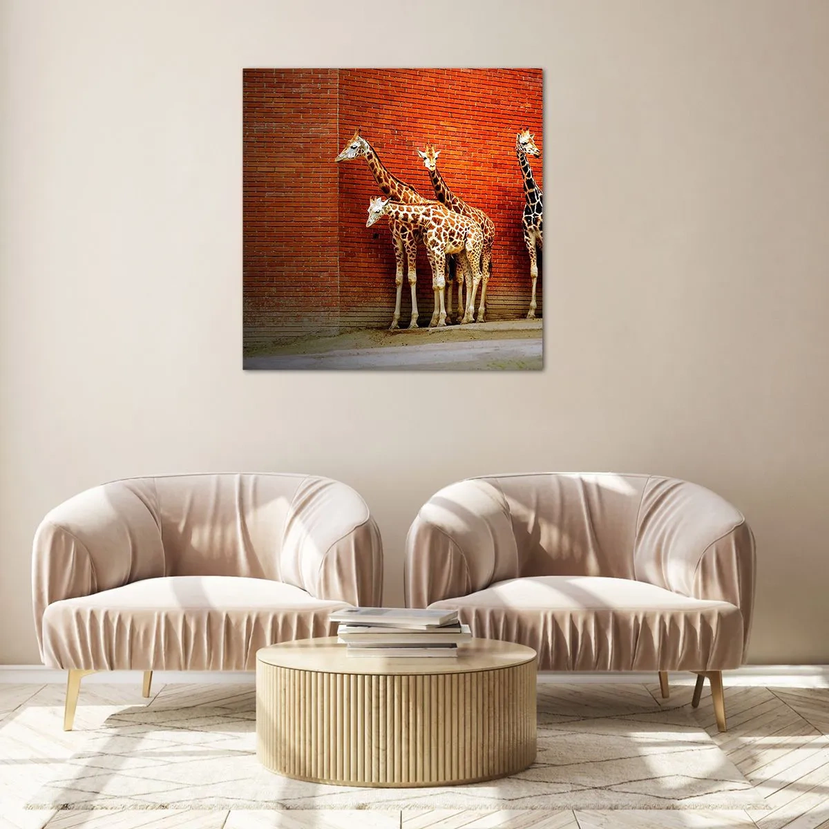 Schilderen op glas - Zie je acacia? - 60x60 cm