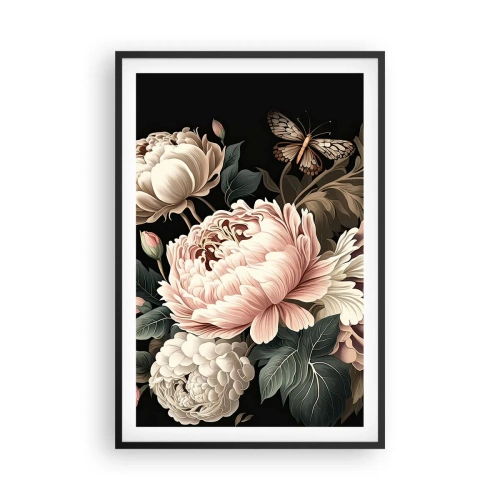 Poster in een zwarte lijst - In barokstijl - 61x91 cm