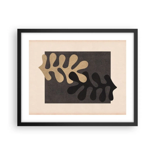 Poster in een zwarte lijst - Afwezigheid en complement - 50x40 cm