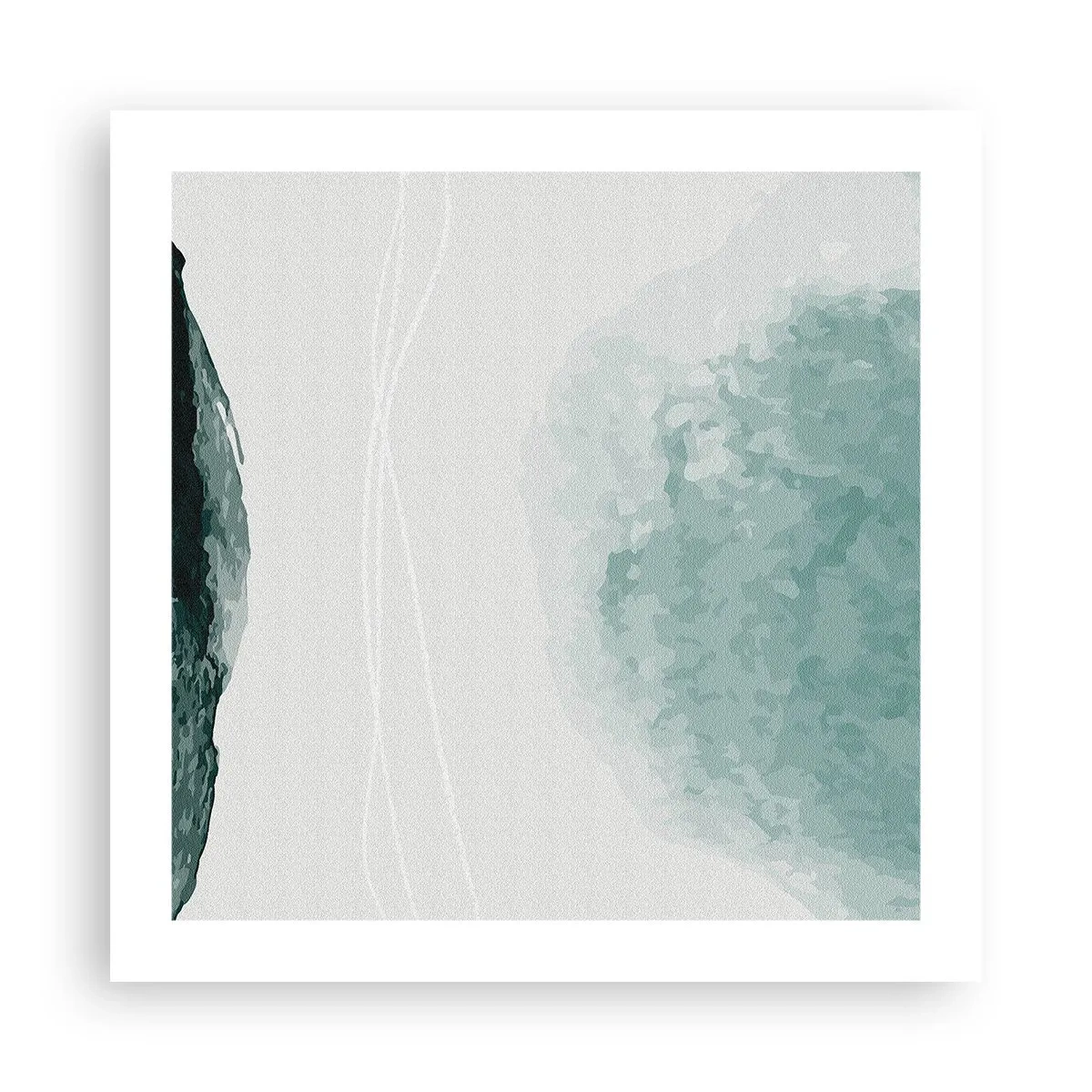 Poster - Ontmoeting met de mist - 50x50 cm