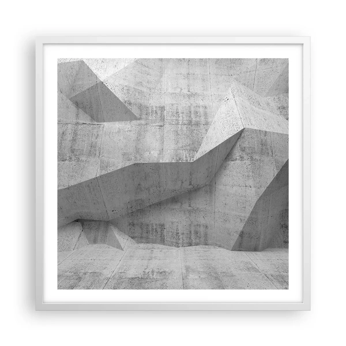 Poster in een witte lijst - Een echte uitdaging - 60x60 cm