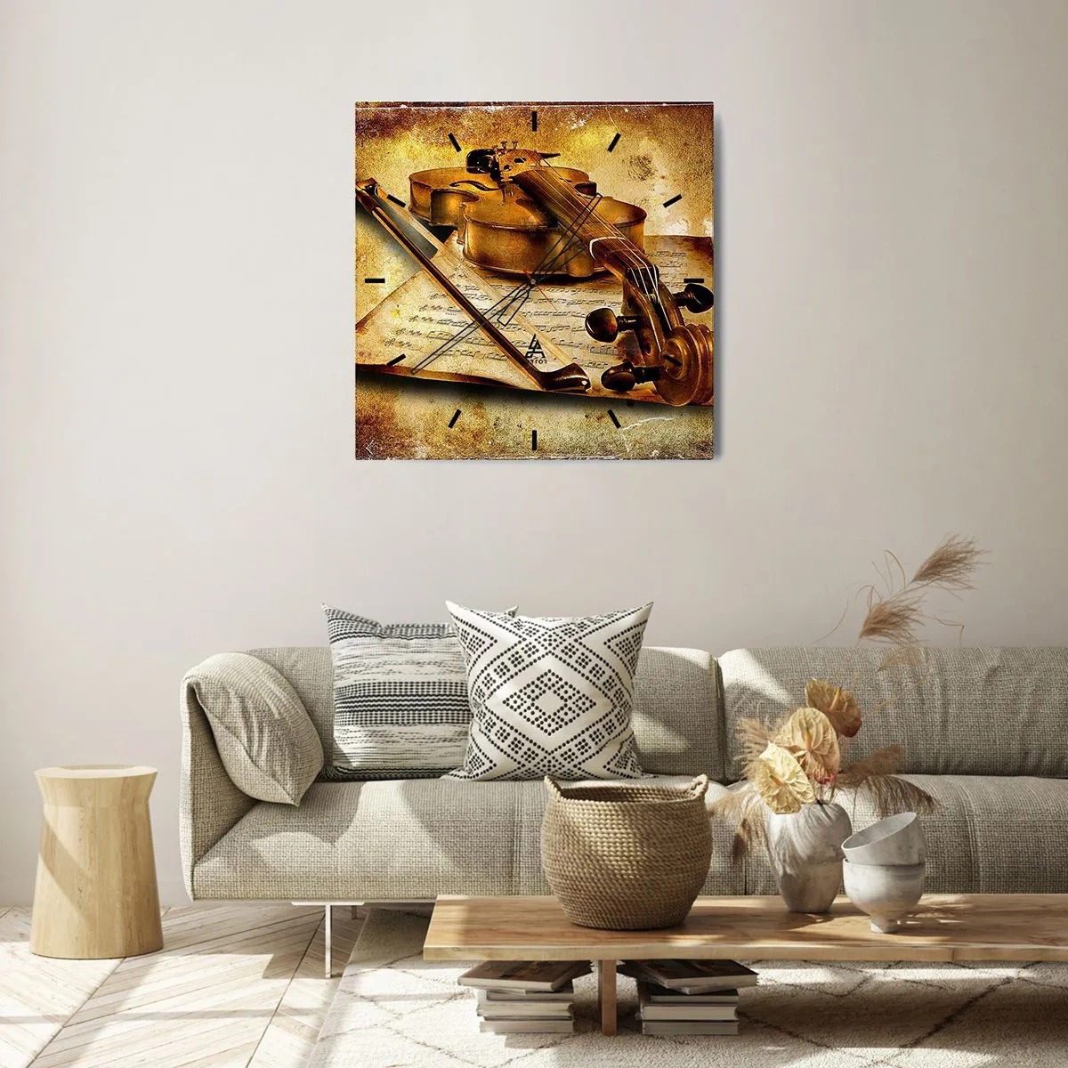 Wandklok - Klok - Een virtuoos onmiddelijk nodig - 30x30 cm