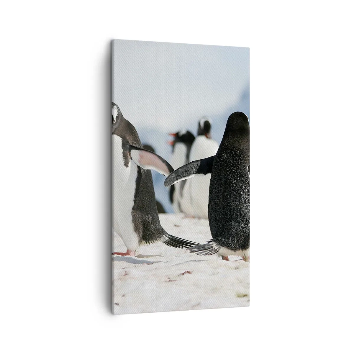 Schilderen op canvas - Dansen in de sneeuw - 45x80 cm