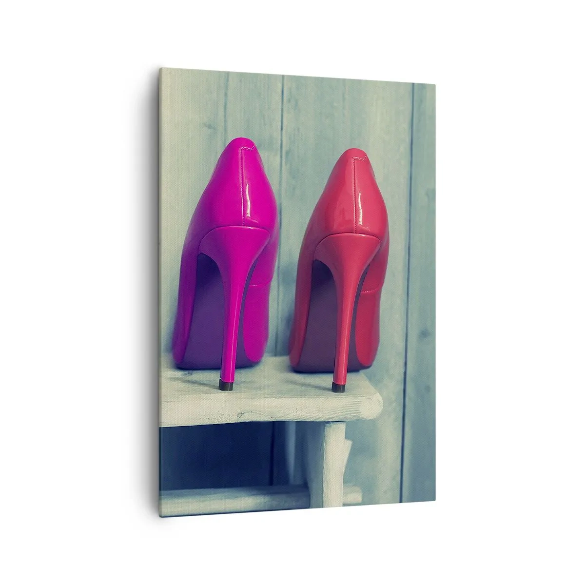 Schilderen op canvas - Loop op de regenboog - 70x100 cm