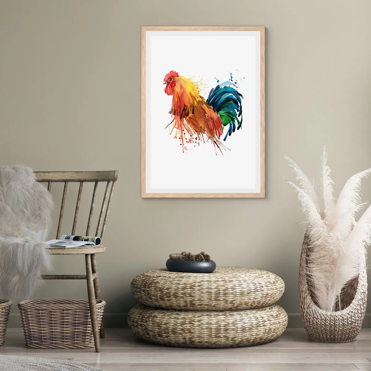 Een poster in een licht eiken lijst - Koninklijk gewaad, koninklijke trots - 61x91 cm