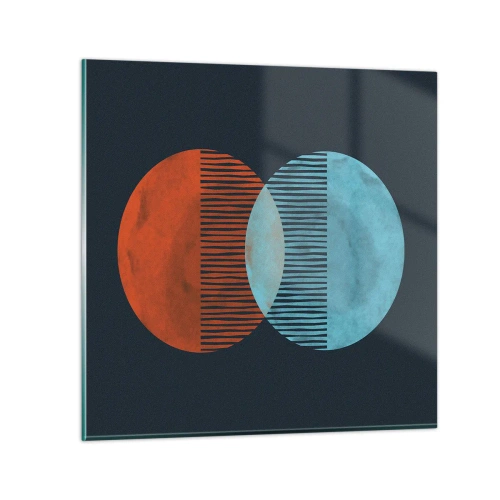 Schilderen op glas - Astronomische fantasie - 30x30 cm