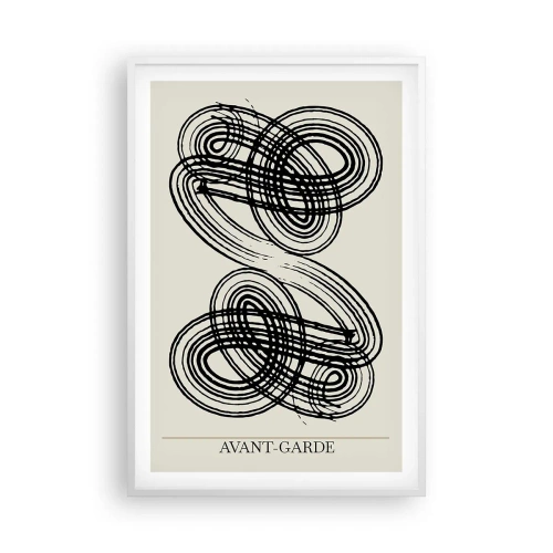 Poster in een witte lijst - Het kwam er spontaan uit - 61x91 cm