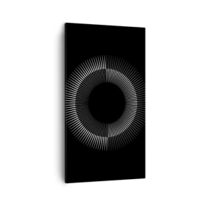 Schilderen op canvas - Zwarte zon - 45x80 cm