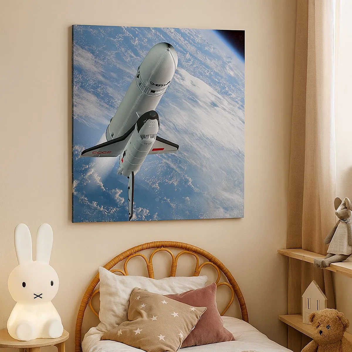 Schilderen op canvas - Kosmische Hemelvaart - 30x30 cm