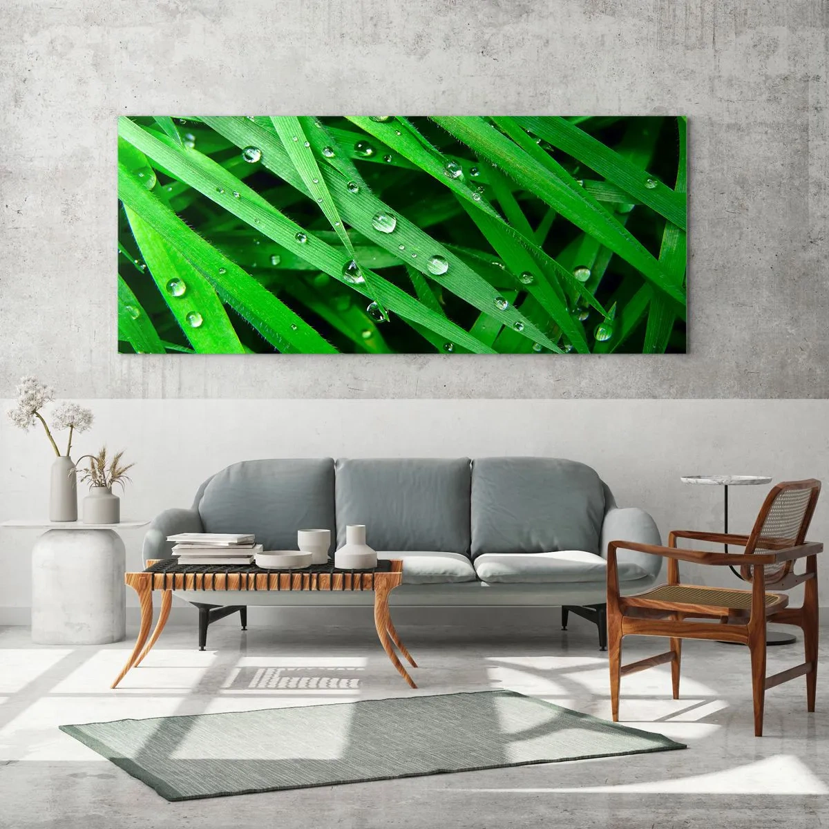 Schilderen op glas - Speel groen - 120x50 cm