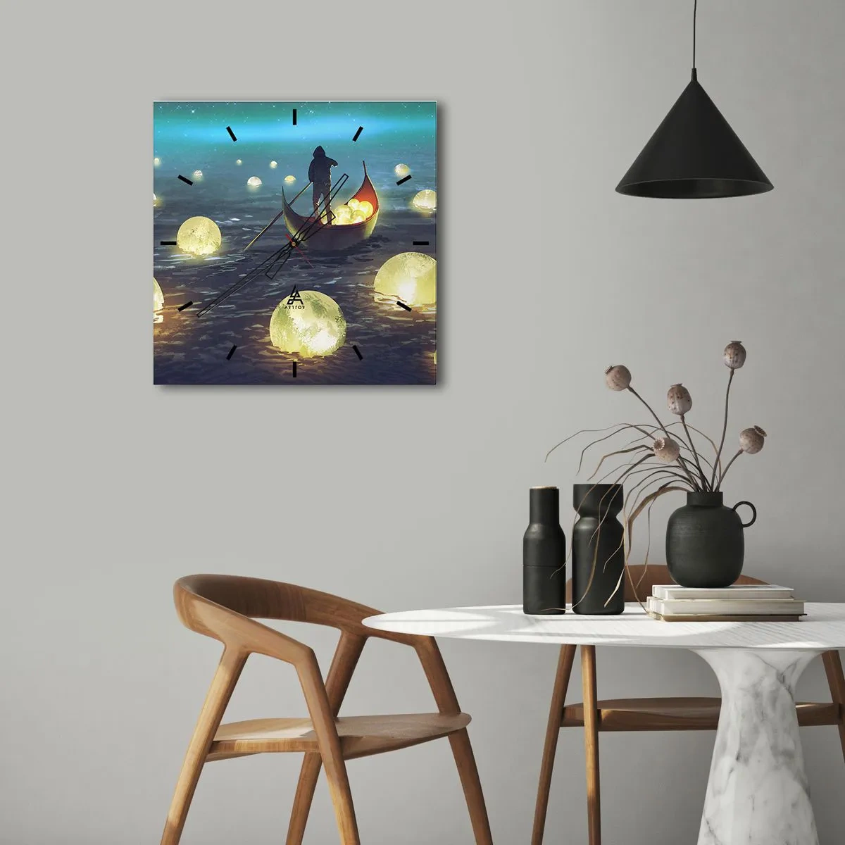 Wandklok - Klok - Dingen waar filosofen nooit van hebben gedroomd - 30x30 cm