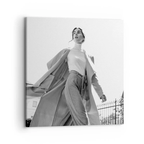 Schilderen op canvas - Ga je mee? - 70x70 cm