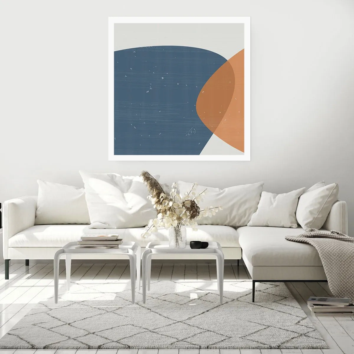 Poster - Ovalen en invloeden - 40x40 cm