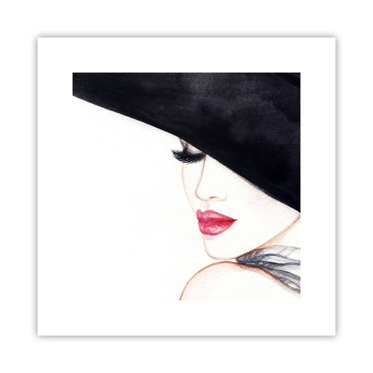Poster - Elegantie en sensualiteit - 30x30 cm