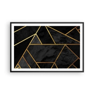 Poster in een zwarte lijst - Duisternis en glans - 91x61 cm