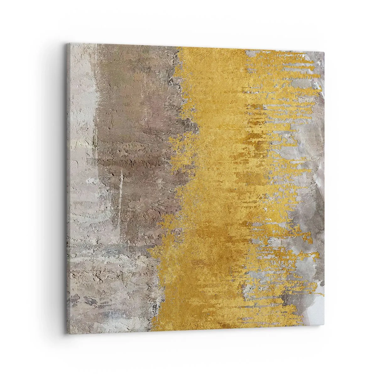 Schilderen op canvas - Een gouden explosie - 50x50 cm