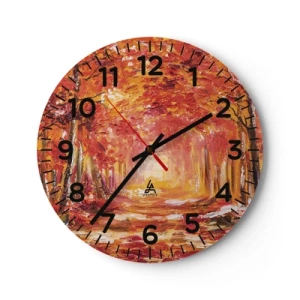 Wandklok - Klok - Koperen bos - 30x30 cm