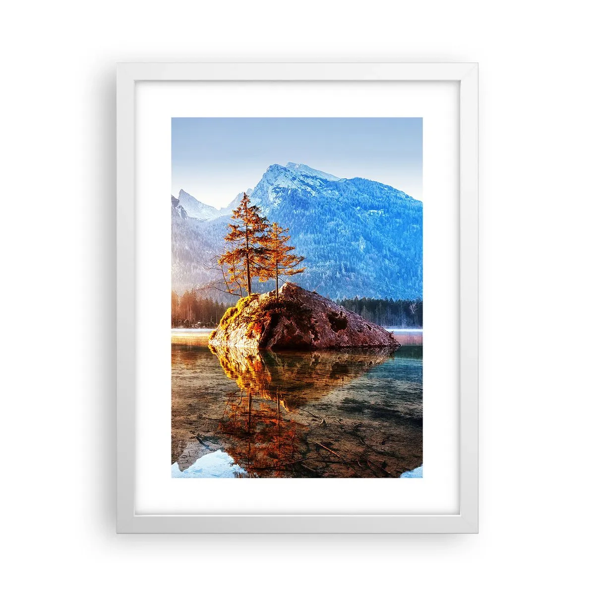 Poster in een witte lijst - De natuur in een nieuw licht - 30x40 cm