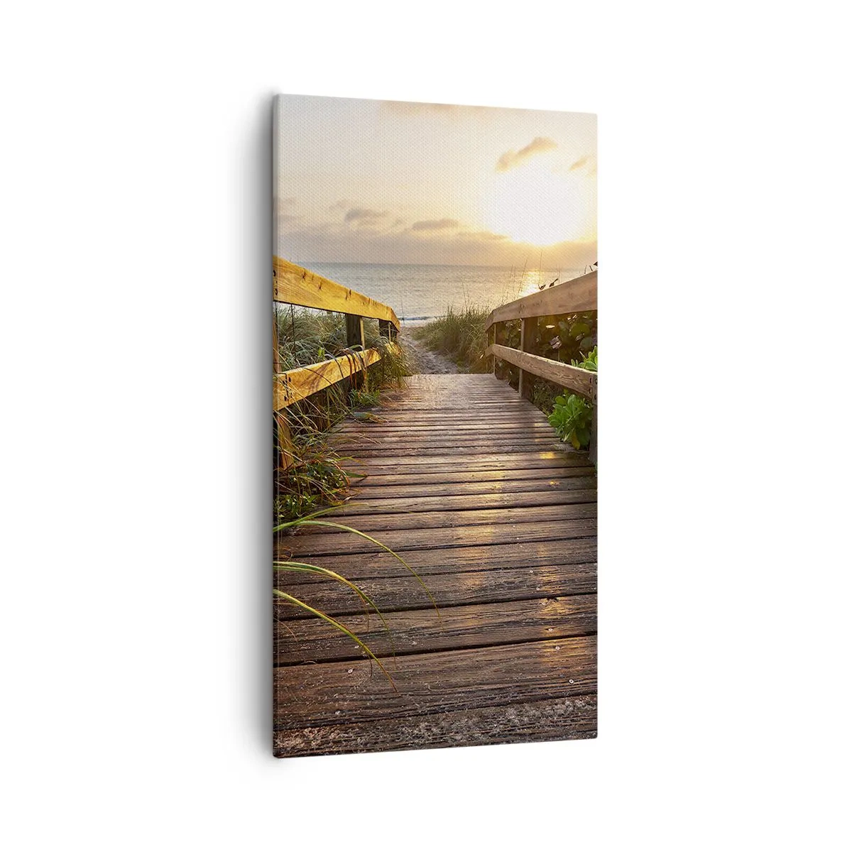 Schilderen op canvas - En direct naar de kust - 55x100 cm