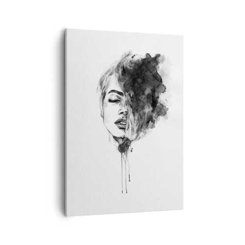 Schilderen op canvas - Waar droomt het meisje over? - 50x70 cm