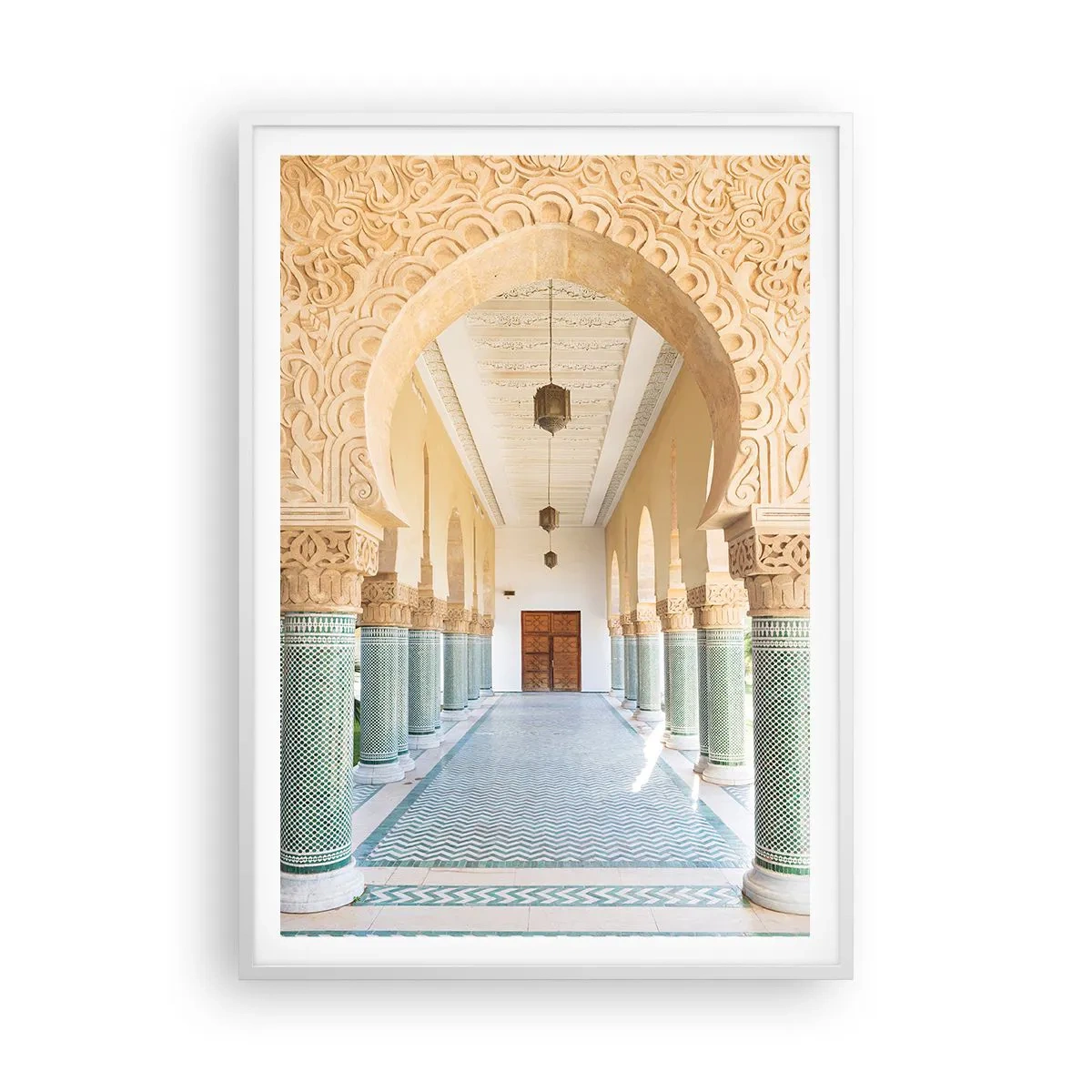 Poster in een witte lijst - Uit de verhalen van Scheherazade - 70x100 cm