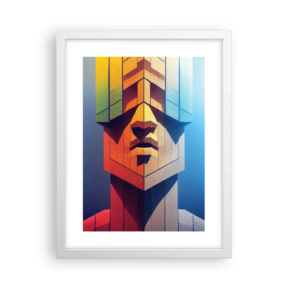 Poster in een witte lijst - Een man van principes - 30x40 cm