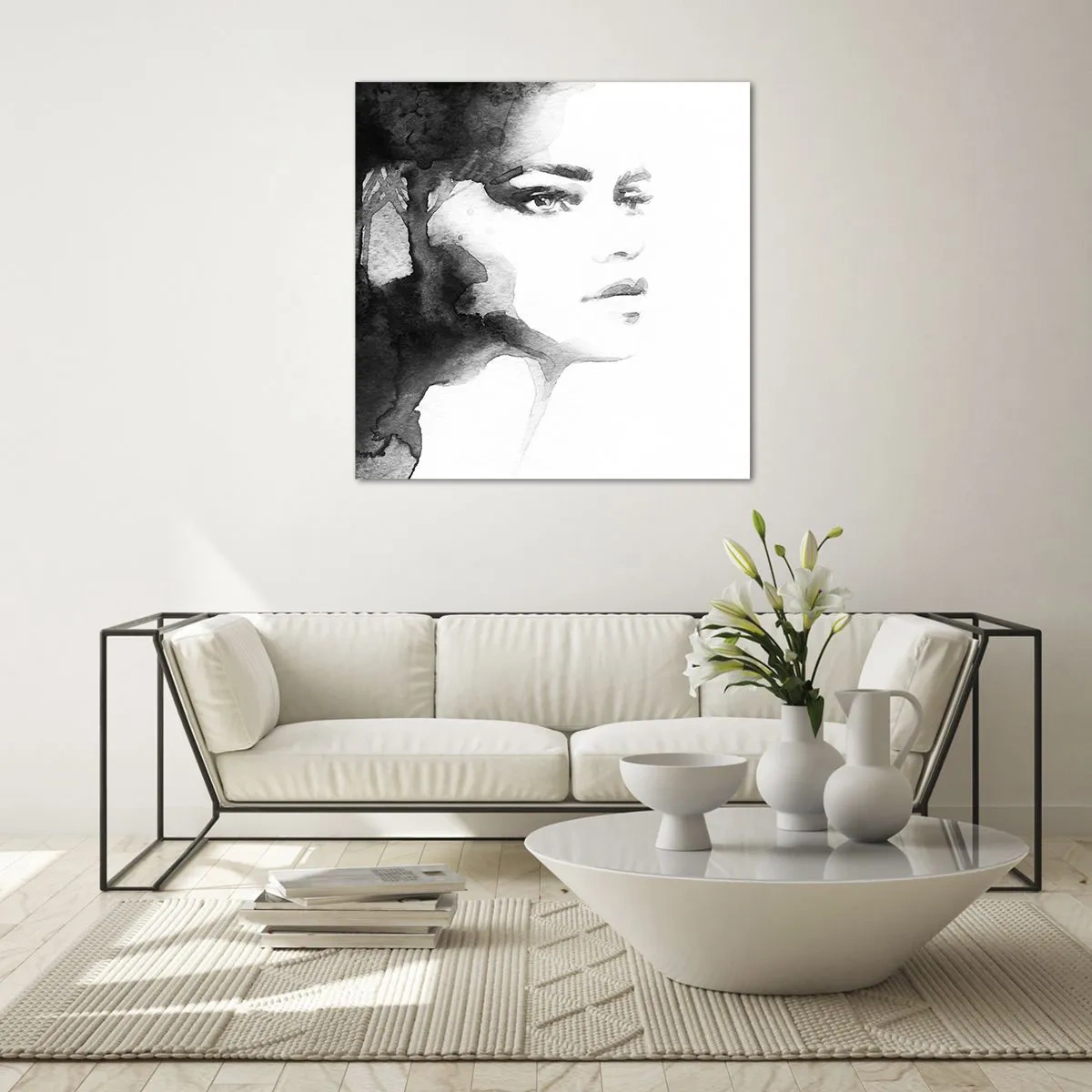 Schilderen op glas - Gemaakt van mysterie en mist - 40x40 cm