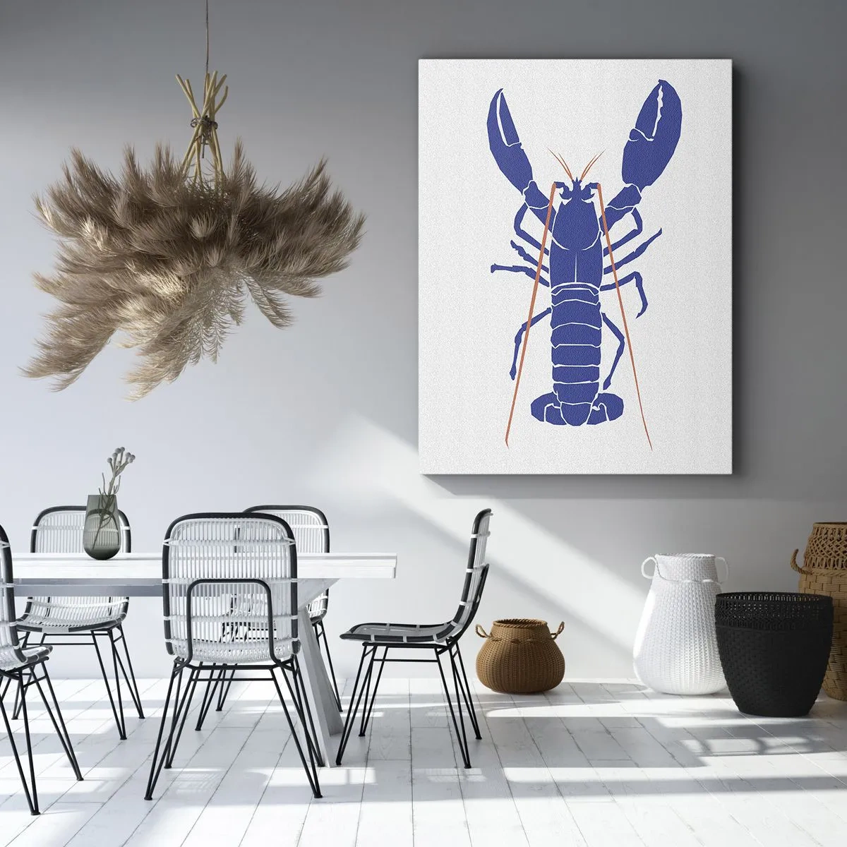 Schilderen op canvas - Heerlijke kreeft in granaatappel - 50x70 cm